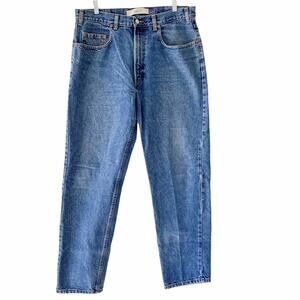 Vintage 90s Mom Jeans Gap Easy Fit 35x32 Blue Jeans Relaxed Straight Leg